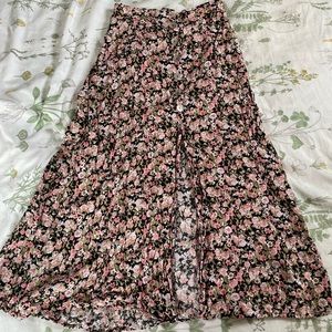 Vintage Floral Maxi Skirt